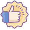 icons8-good-quality-100 Thumbs up logo